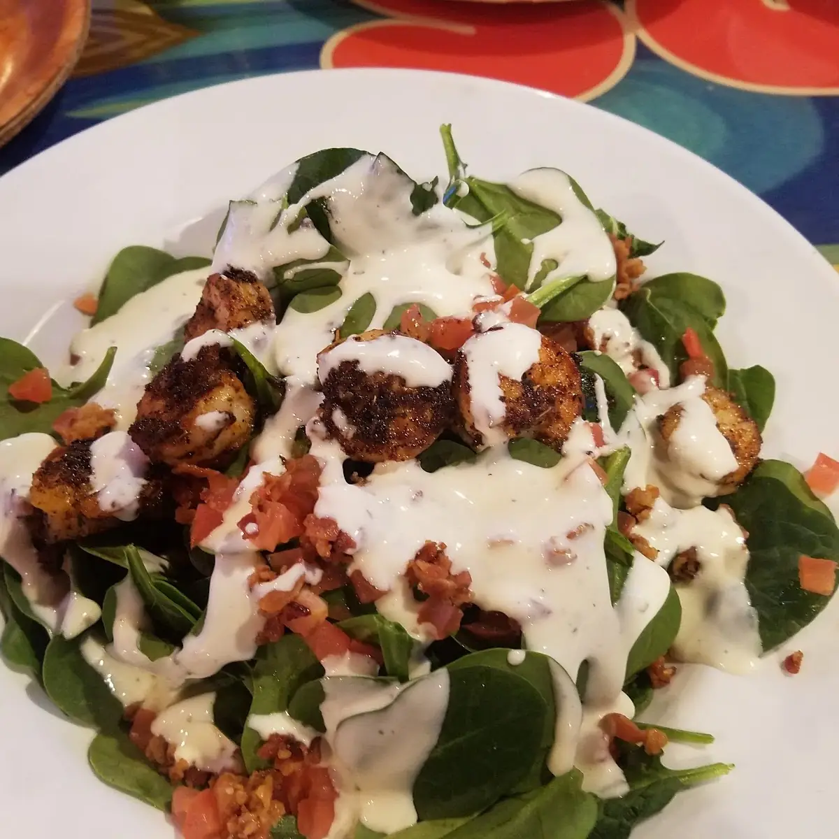 Shrimp and Spinach Salad