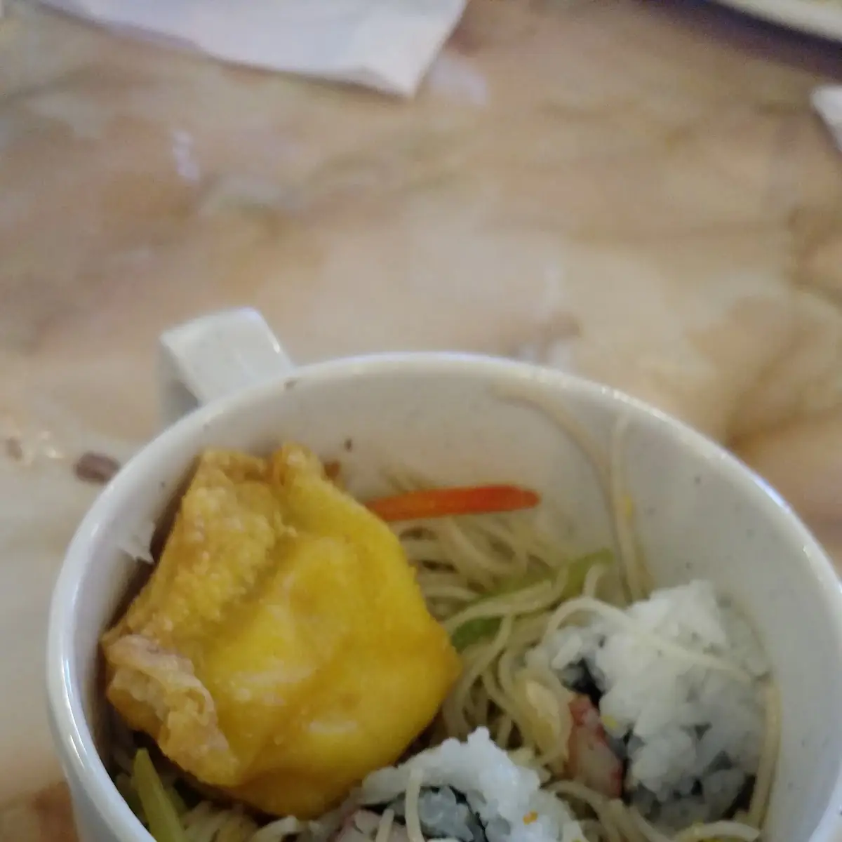 Sushi and Crab Rangoon