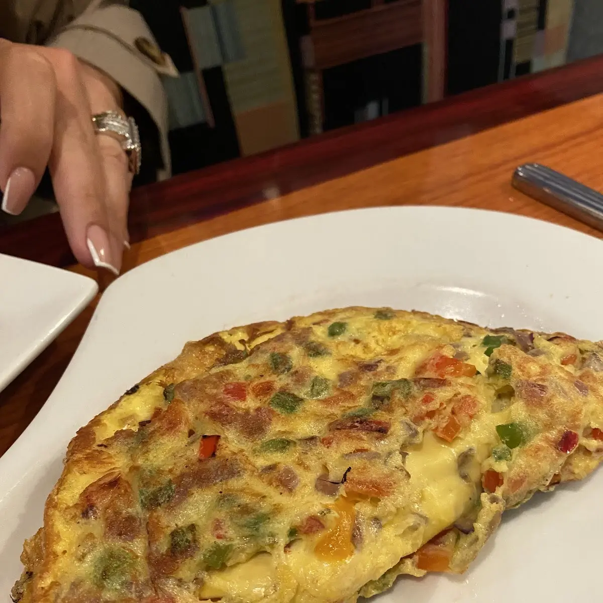 Ham & Aged Cheddar Omelet