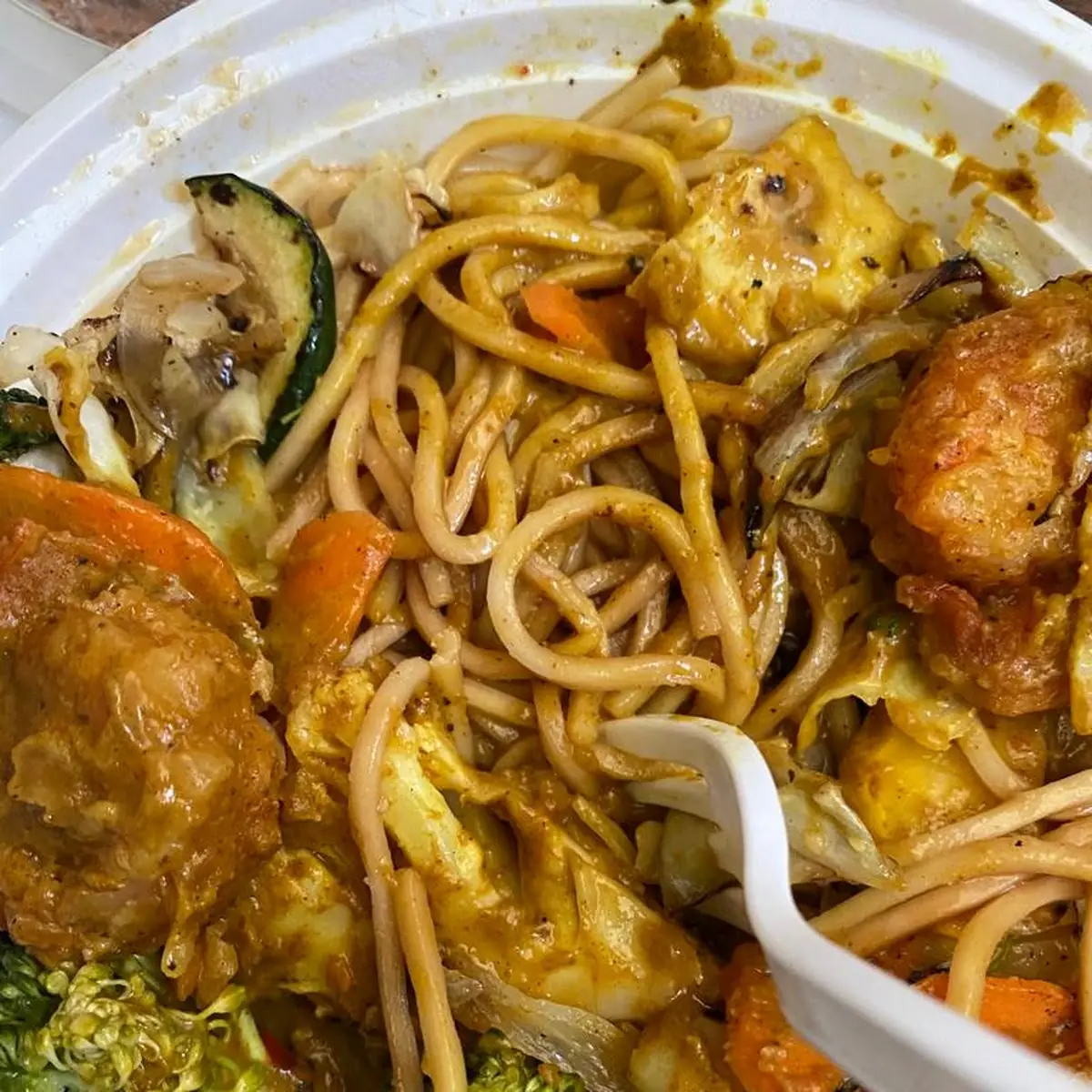 Spicy Crispy Chicken with Noodles