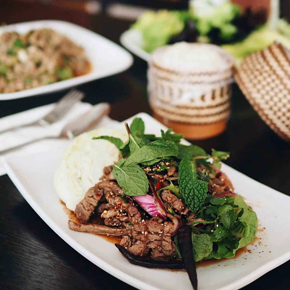 Grilled Beef Salad Nam Tok