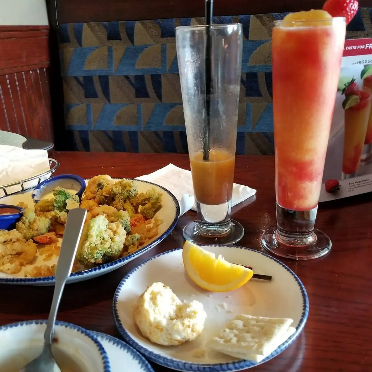 Fry Calamari and Clam Chowder Soup
