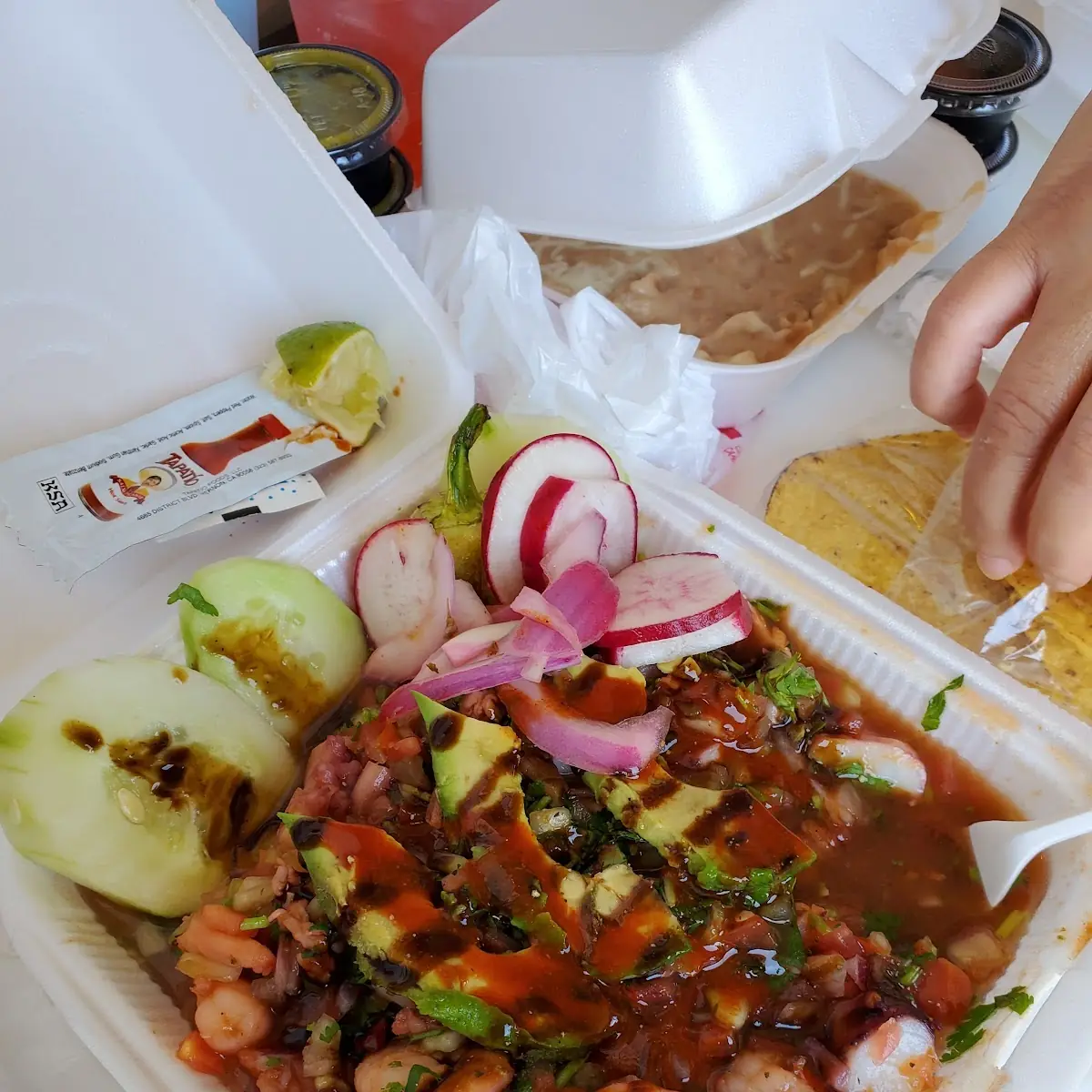 Ceviche Mixto Tostada Mixta