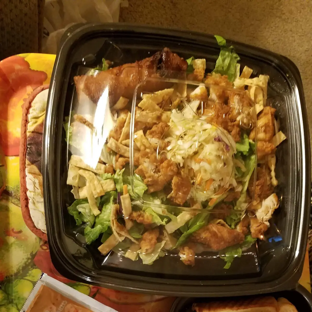Fried Chicken Oriental Salad