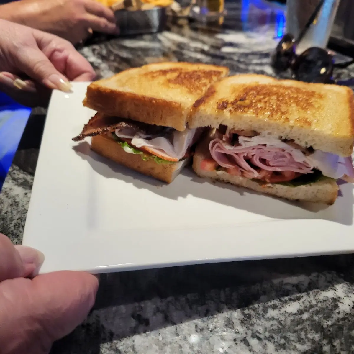 Turkey Ham Bacon Sandwich