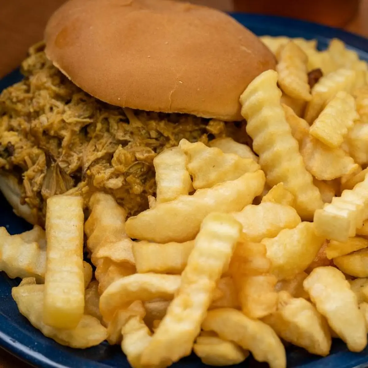BBQ Sandwich with Small Fries