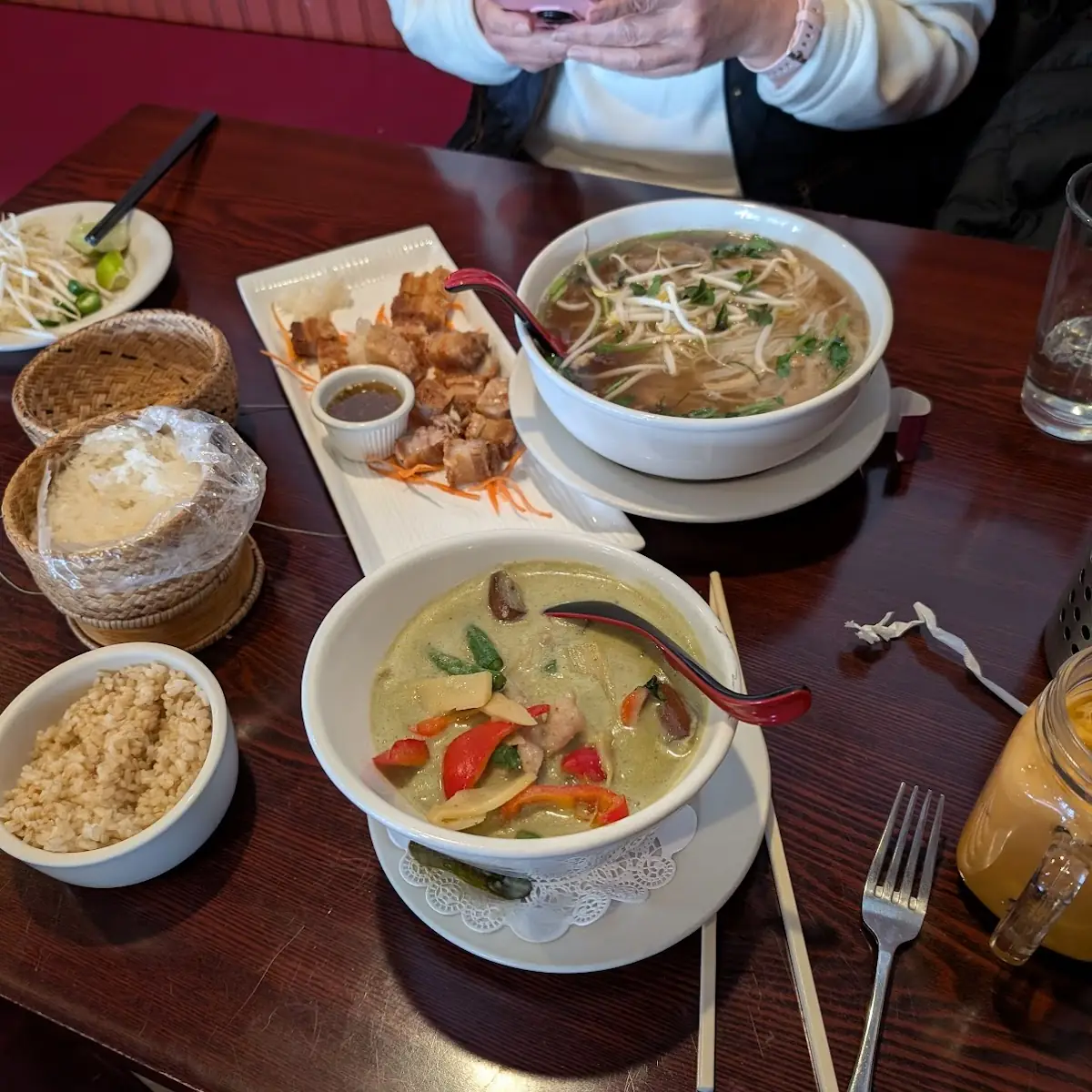 Pho Soup and Green Curry