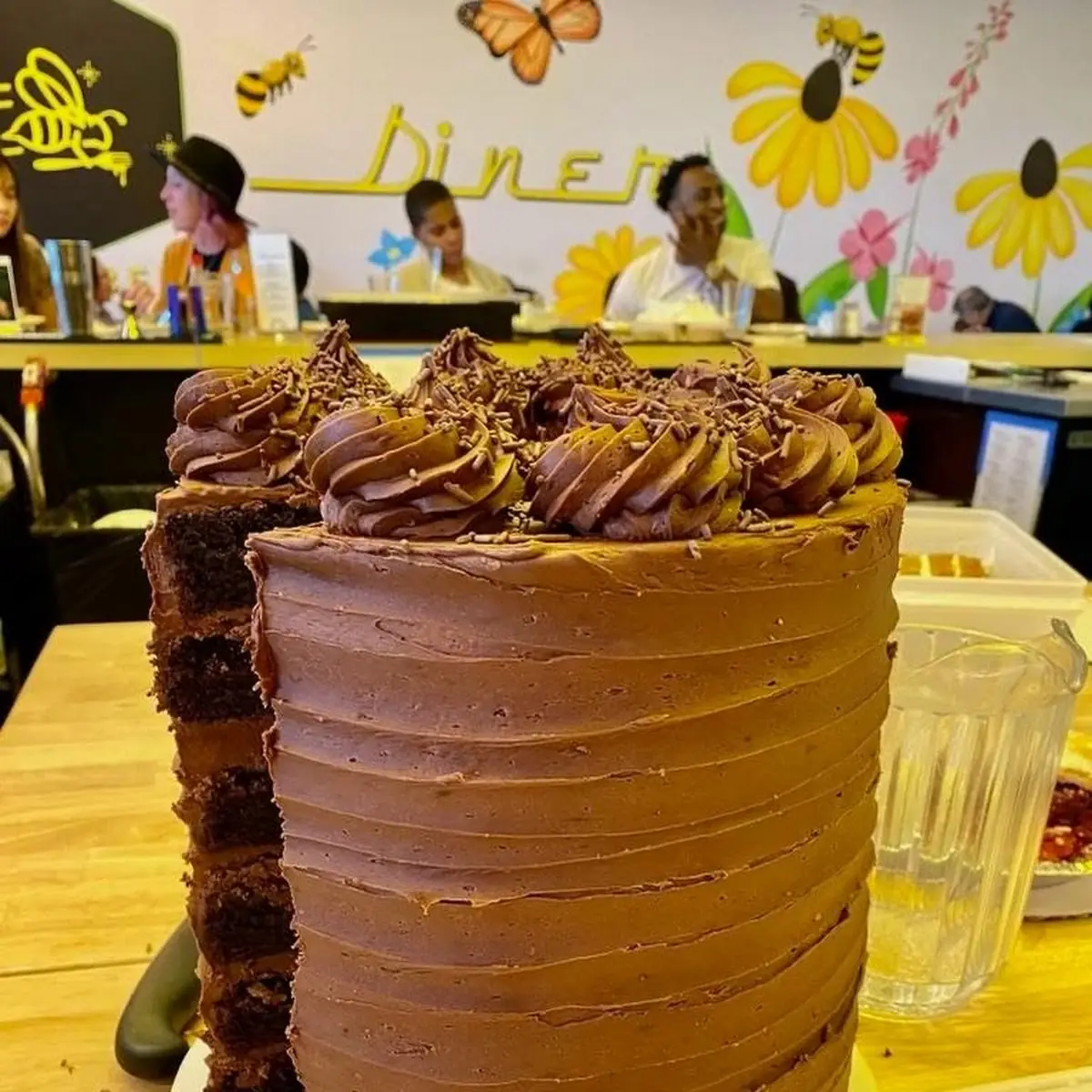 Chocolate Tower Cake Slice