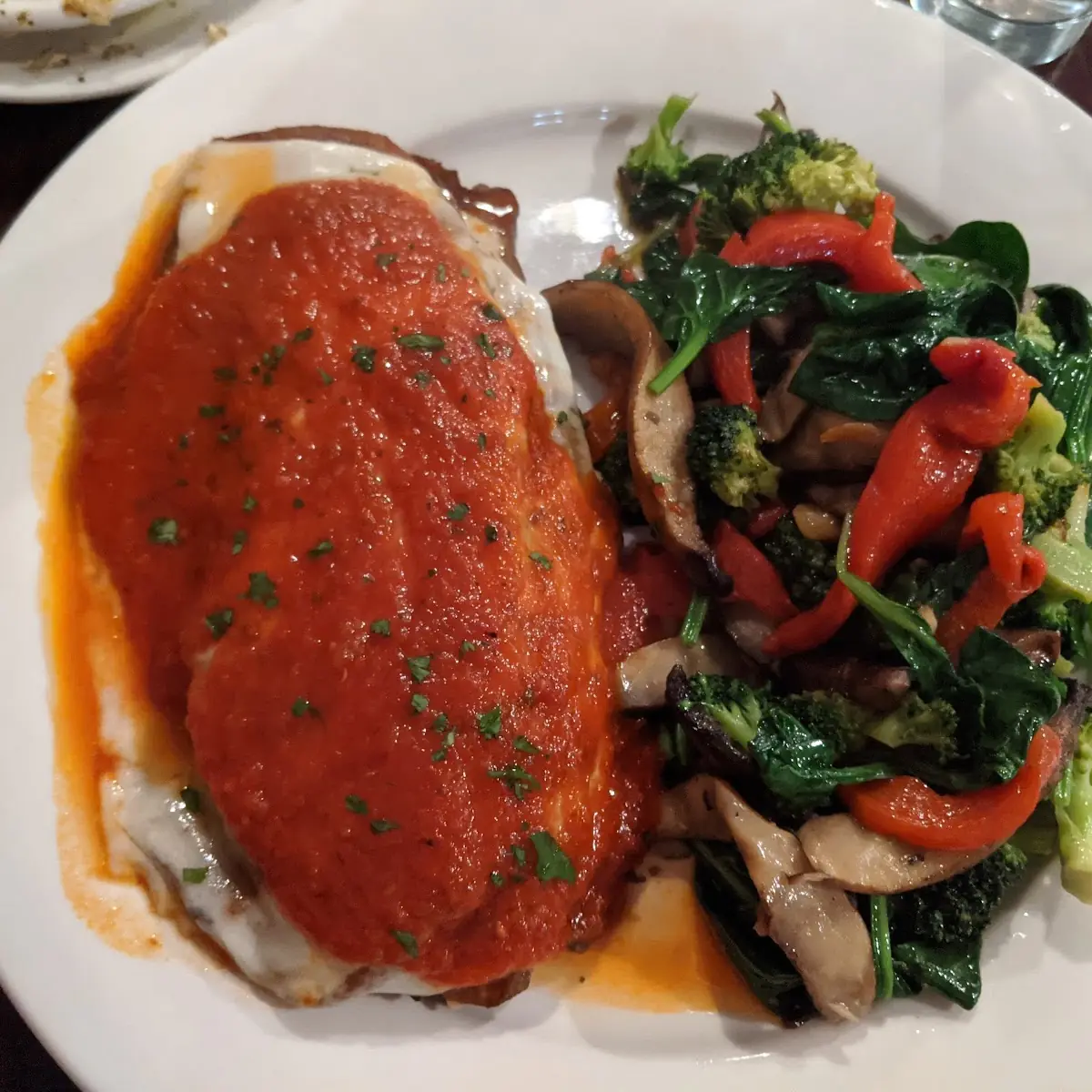 Eggplant Parmigiana with Veggies