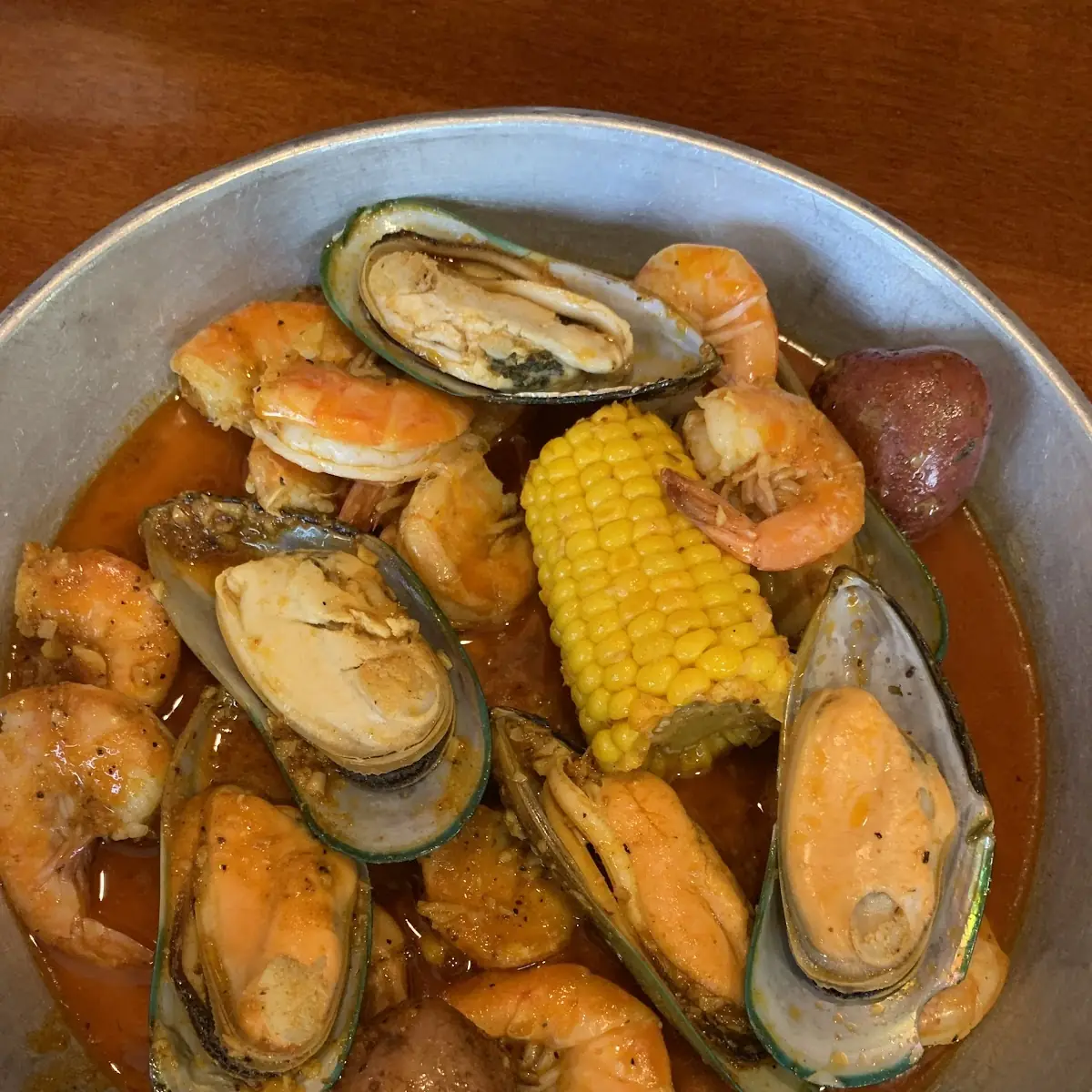 Green Mussels Shrimp Boil