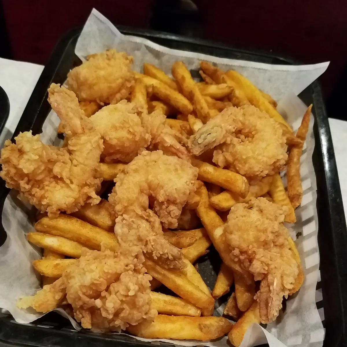Juicy Special Crab Legs Fried Shrimp Basket