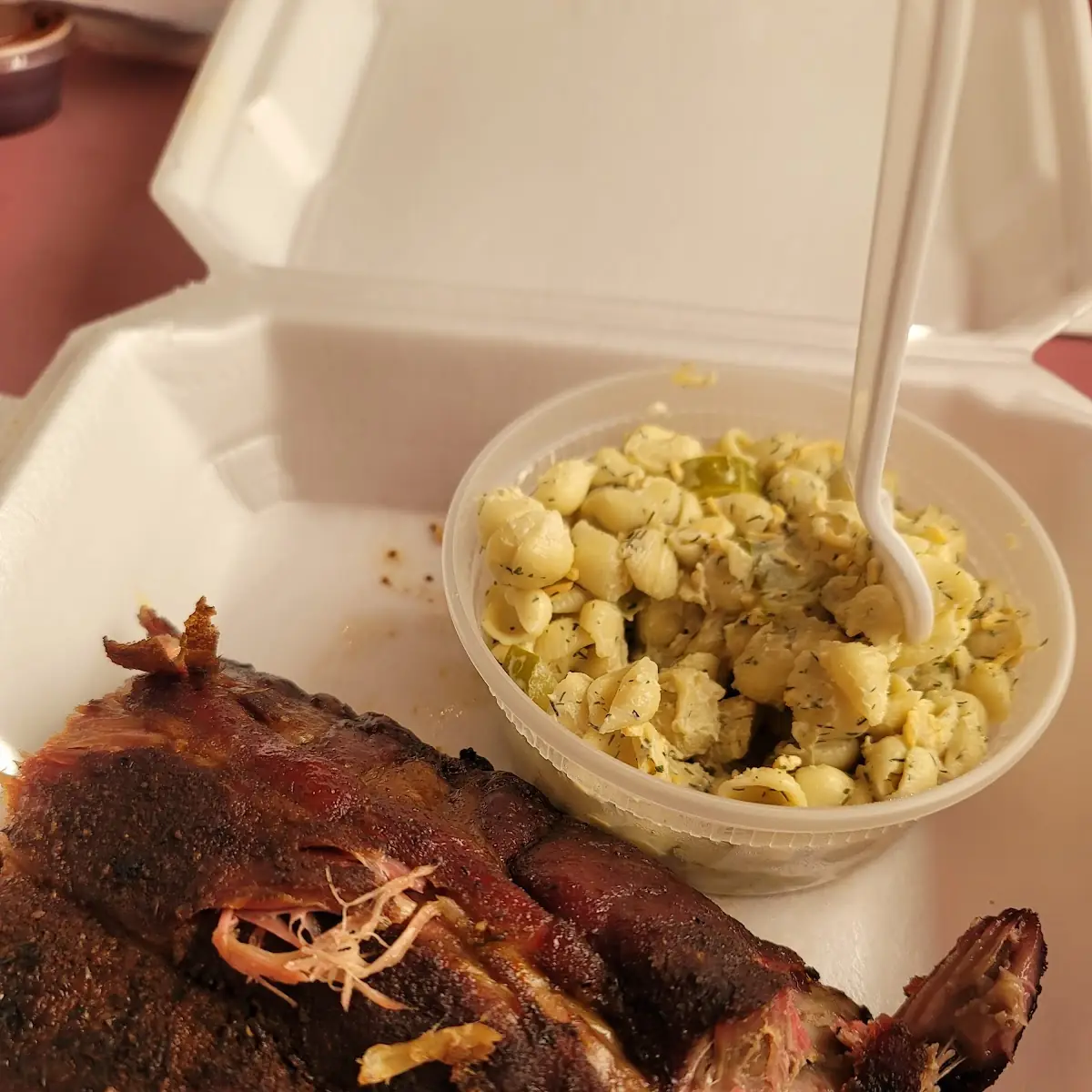BBQ Ribs and Pickle Salad