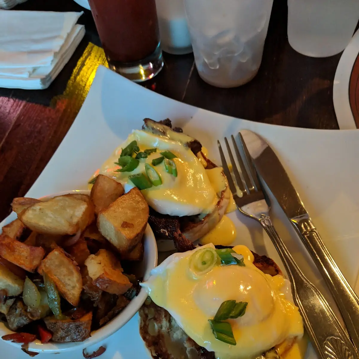 Eggs Benedict with Hanger Steak
