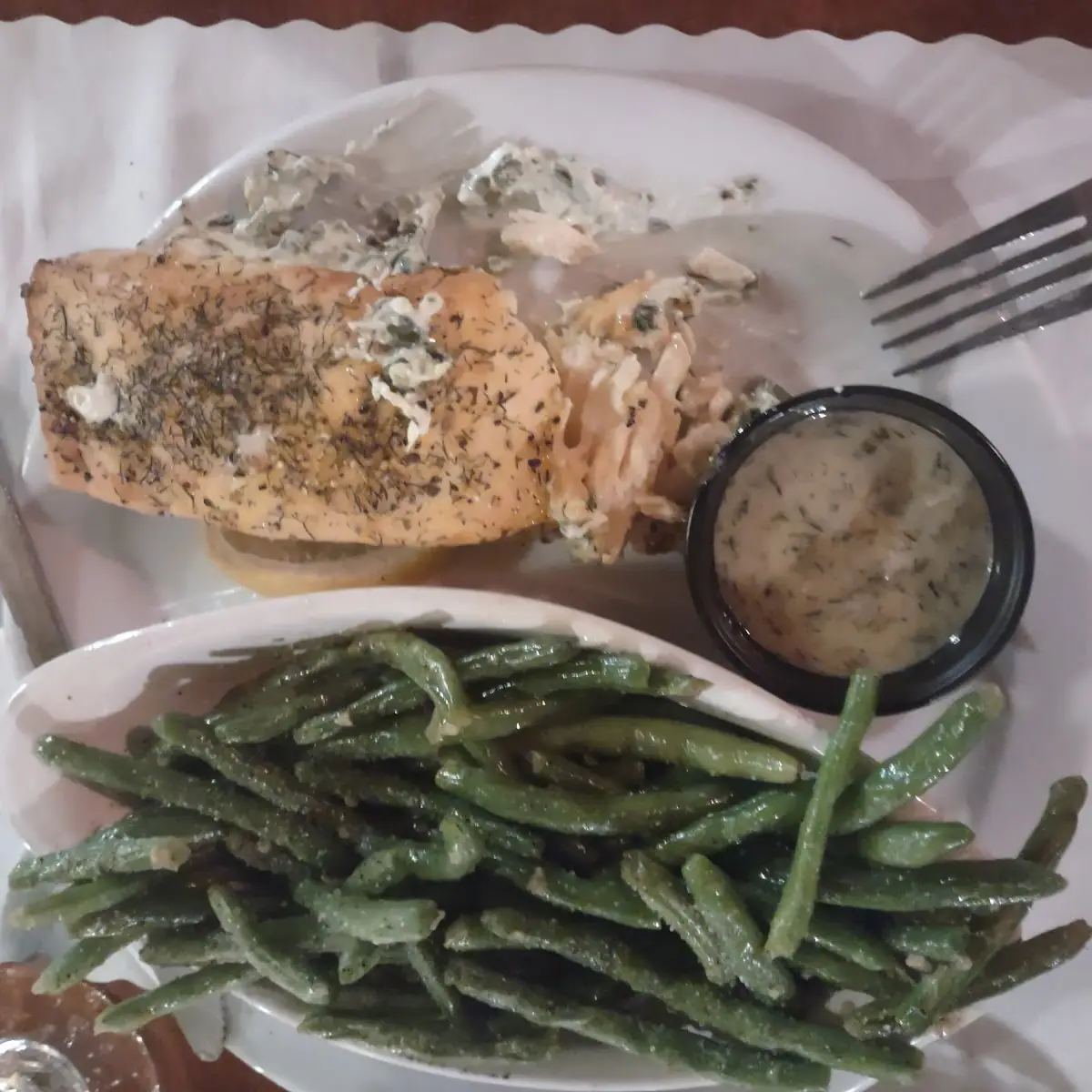 Spinach and Cream Cheese Stuffed Salmon