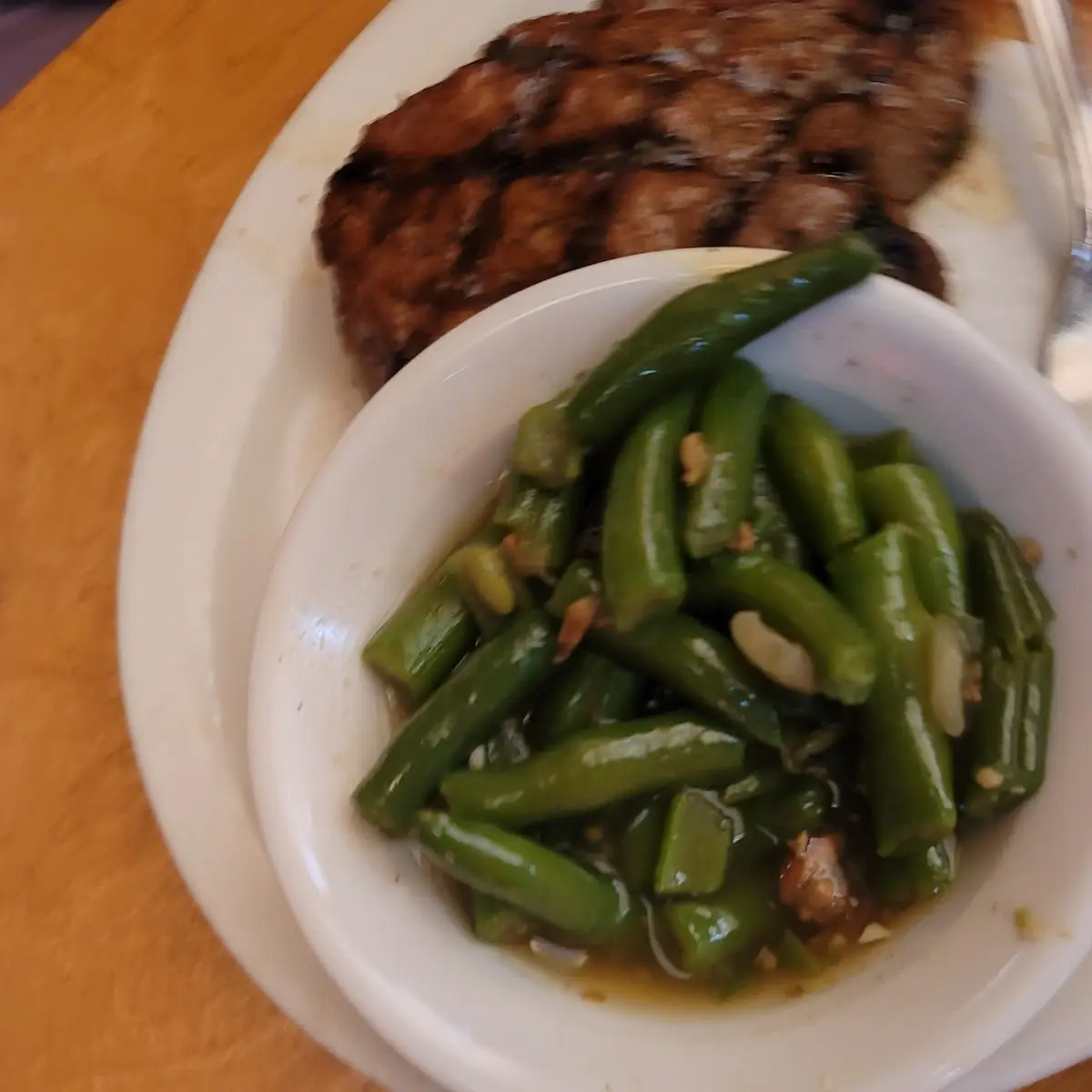 16oz Sirloin and Green Beans