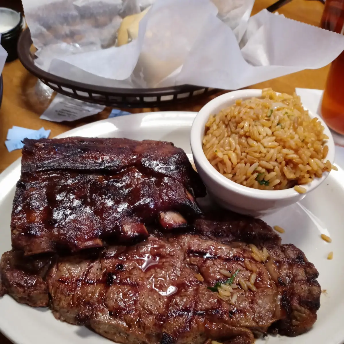 Sirloin & Grilled Shrimp Combo with 2 Sides