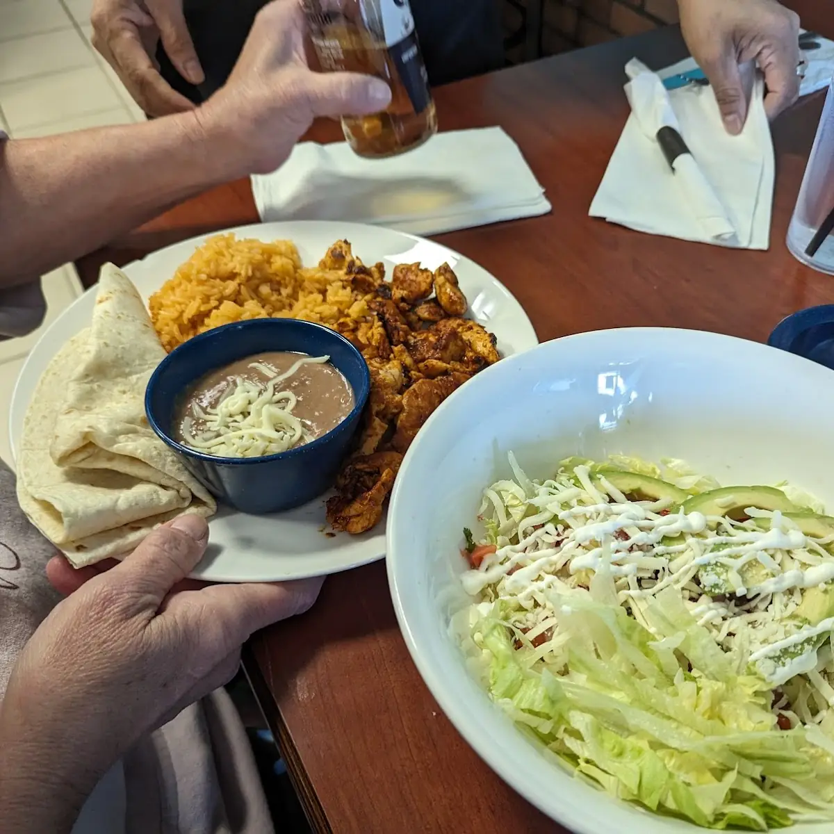 Deconstructed Chicken Burrito