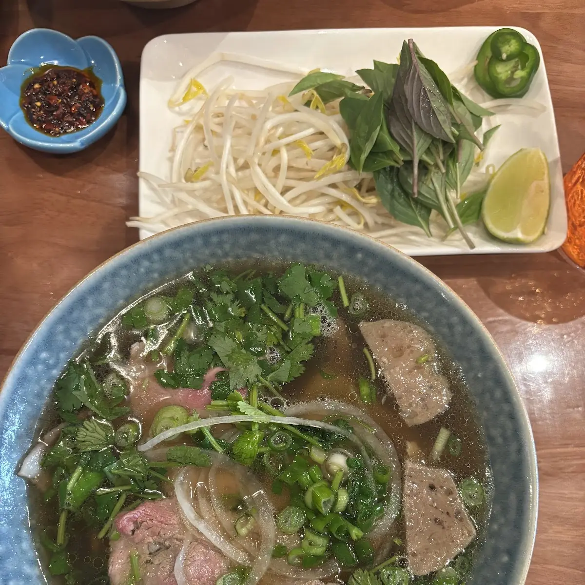 Beef Noodle Soup with Scallions