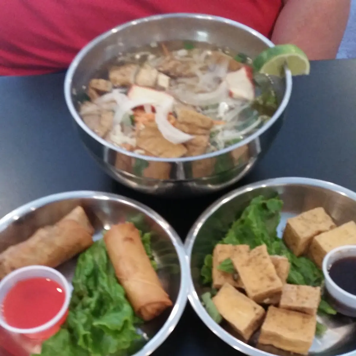 Eggroll & Rice Noodle with Tofu