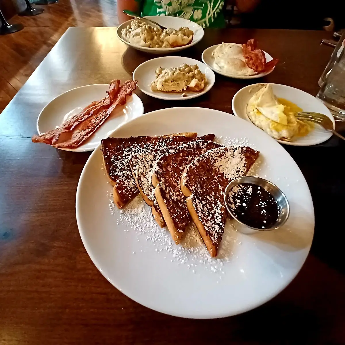 French Toast Bacon and Eggs