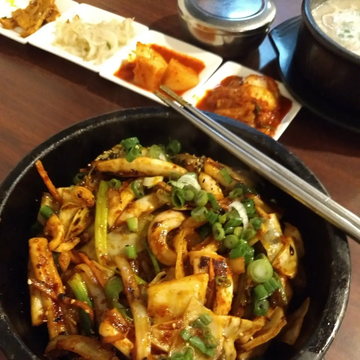 Ojingeo Dolsot Stir Fried Squid in Stone Pot
