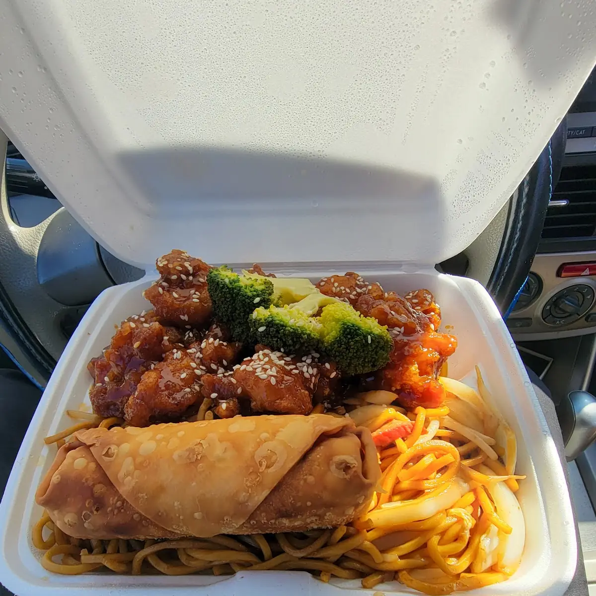 Sesame Chicken with Lo Mein