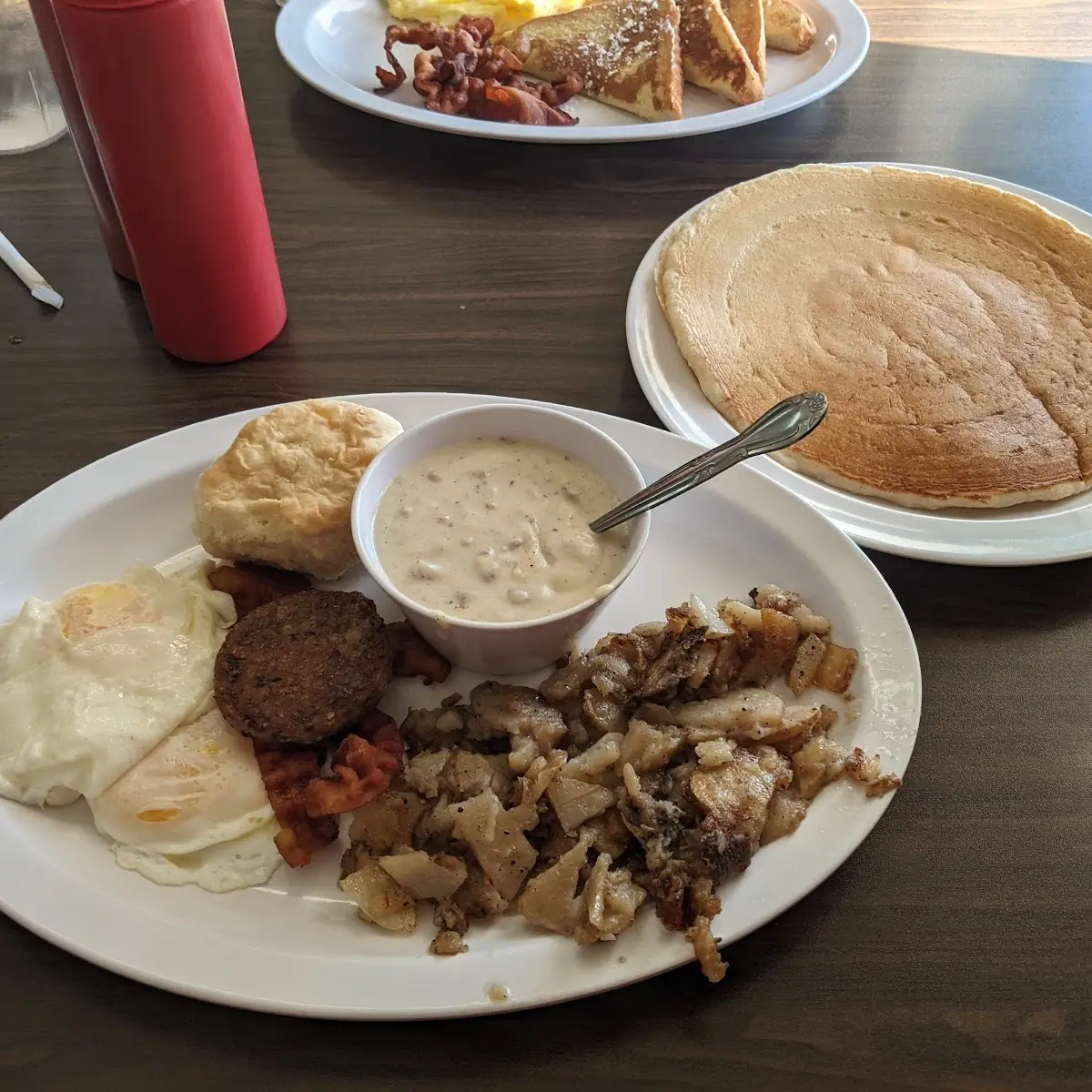 Eggs Biscuits and Sausage Gravy