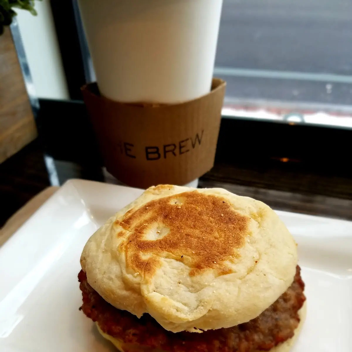 Breakfast Sandwich & Coffee