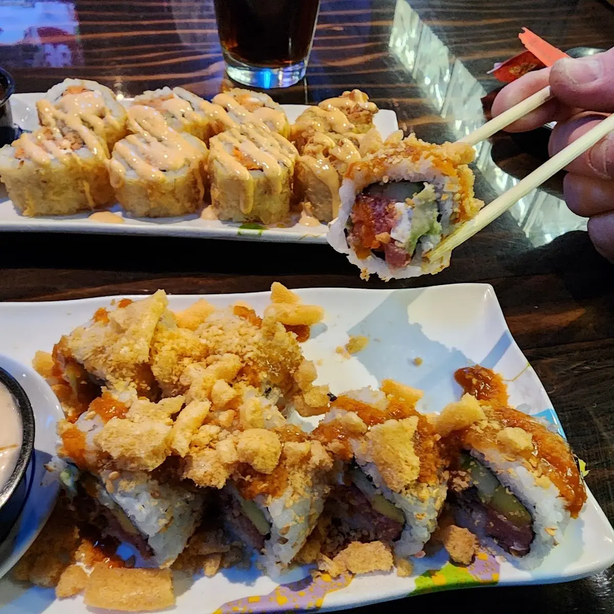 Firecracker Roll & Tempura Salmon Roll