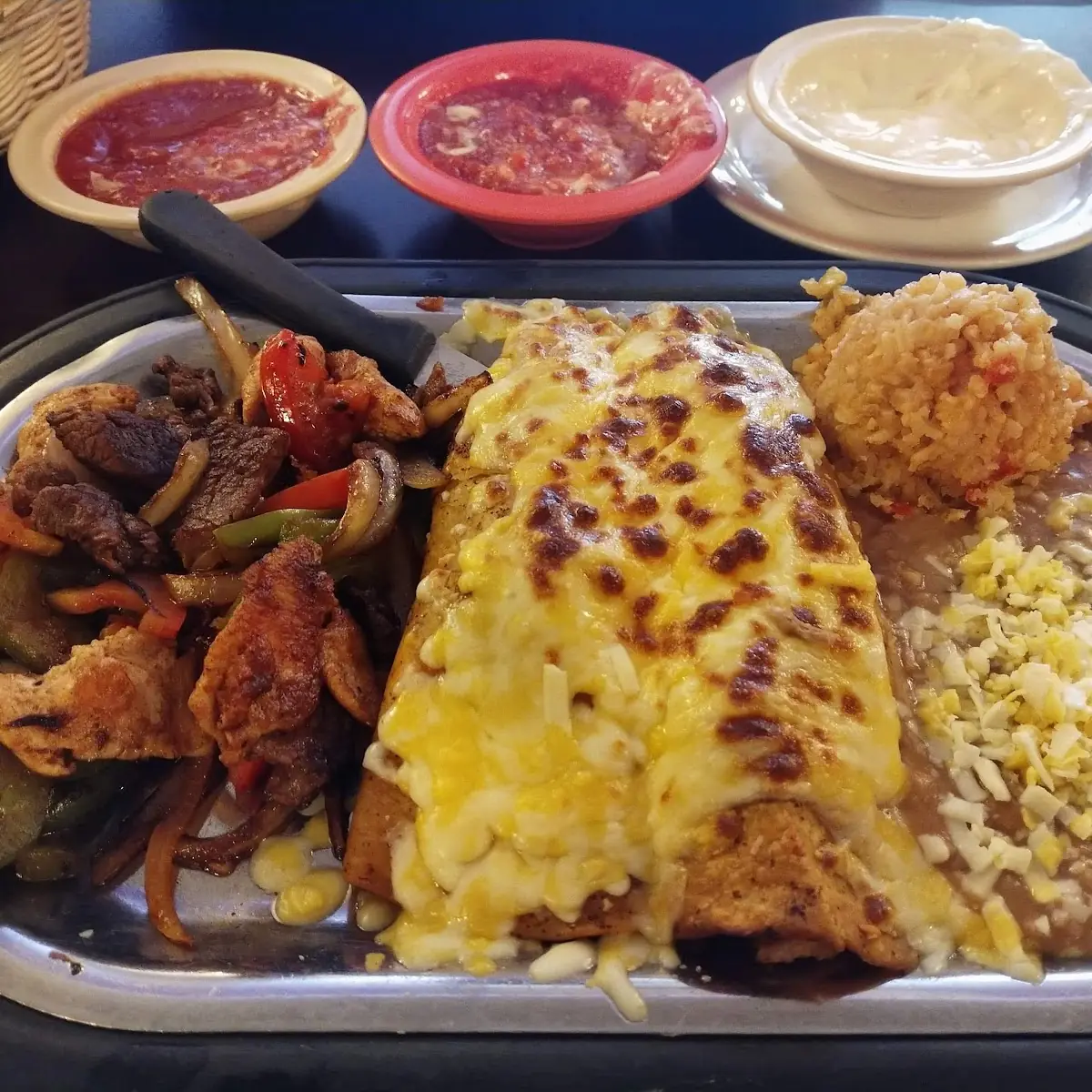 Chicken Fajita Enchiladas