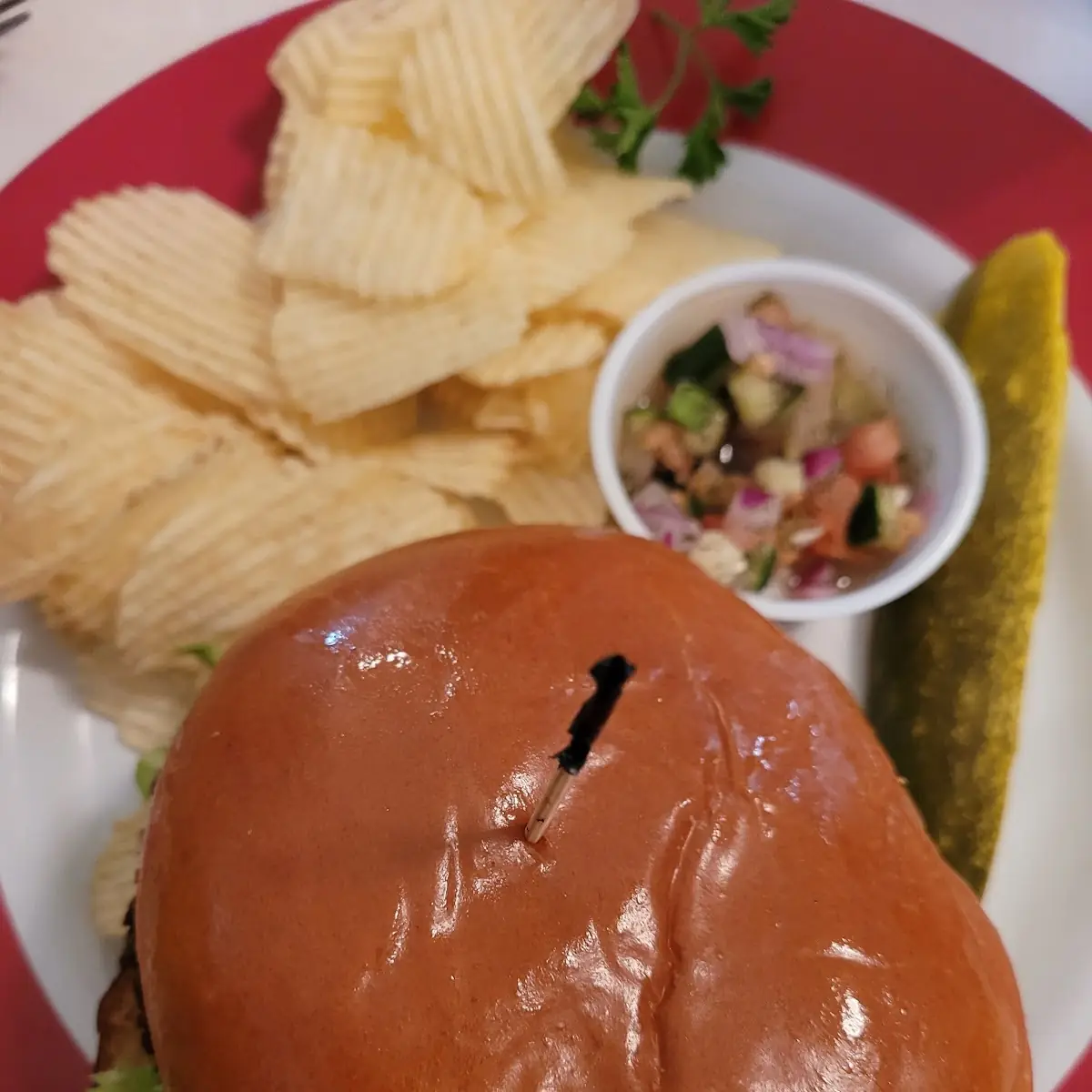 Cheese Burger and Fries