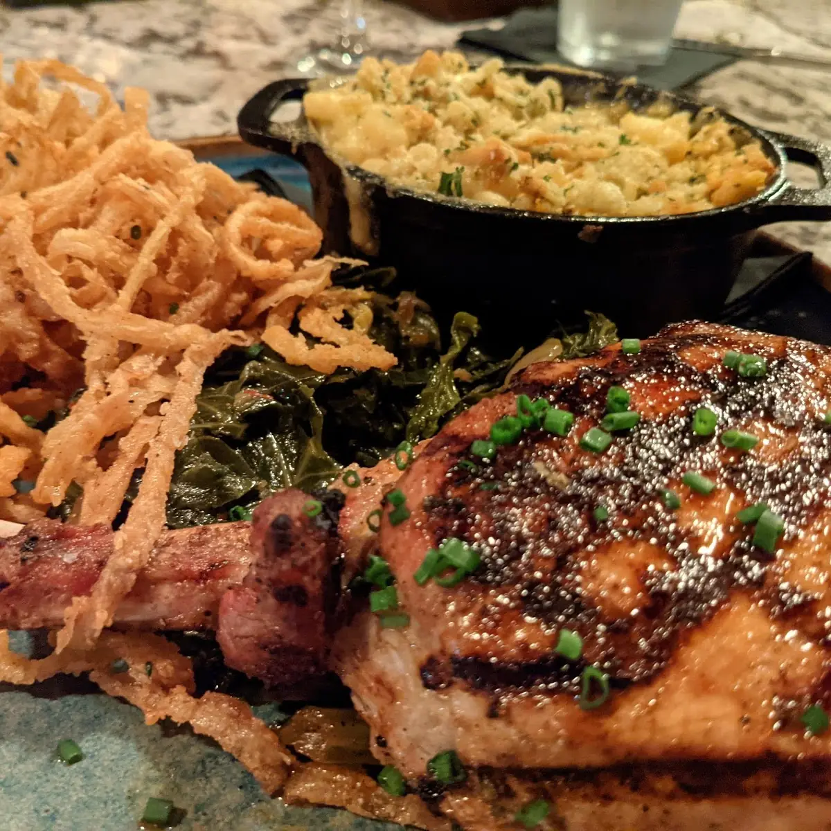 Dinner 12oz Fire-Grilled Cheshire Pork Chop