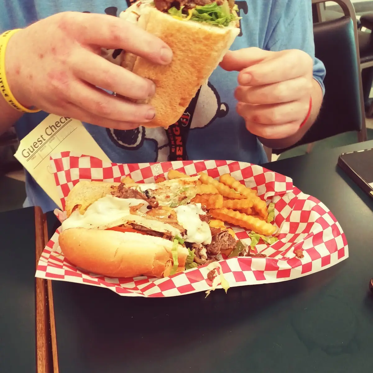 Chicken Philly Cheese Steak Sandwich