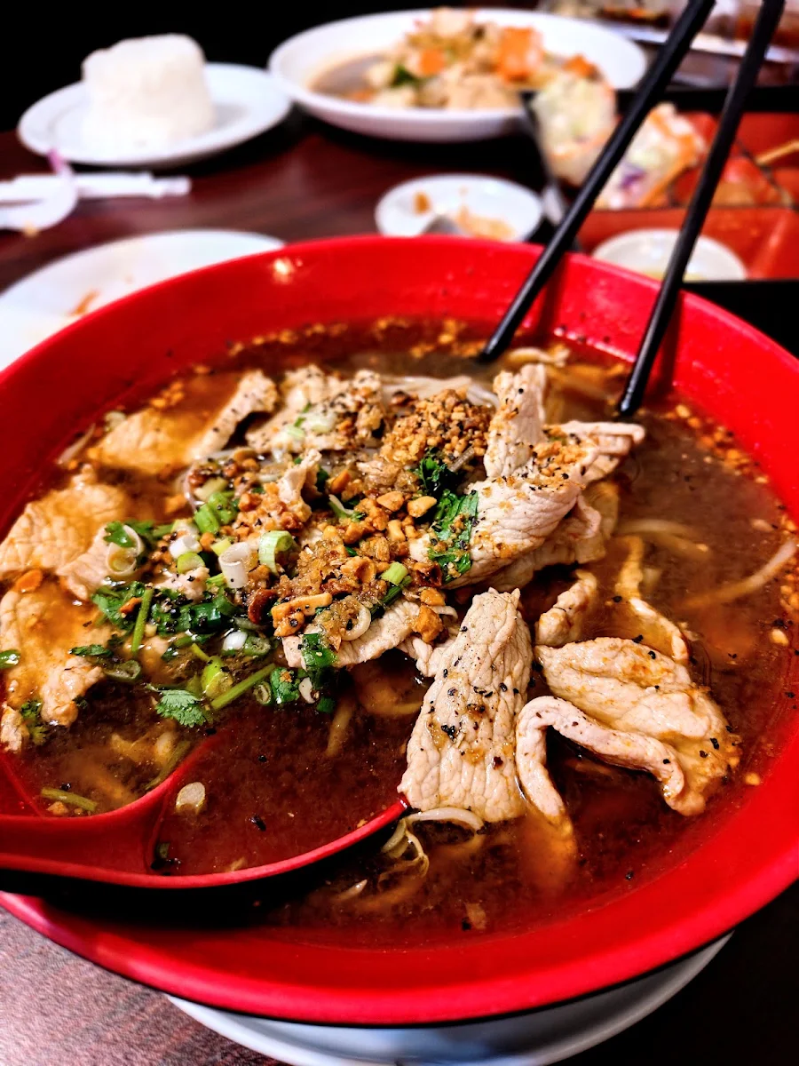 Tom Yum Soup Noodle with Pork