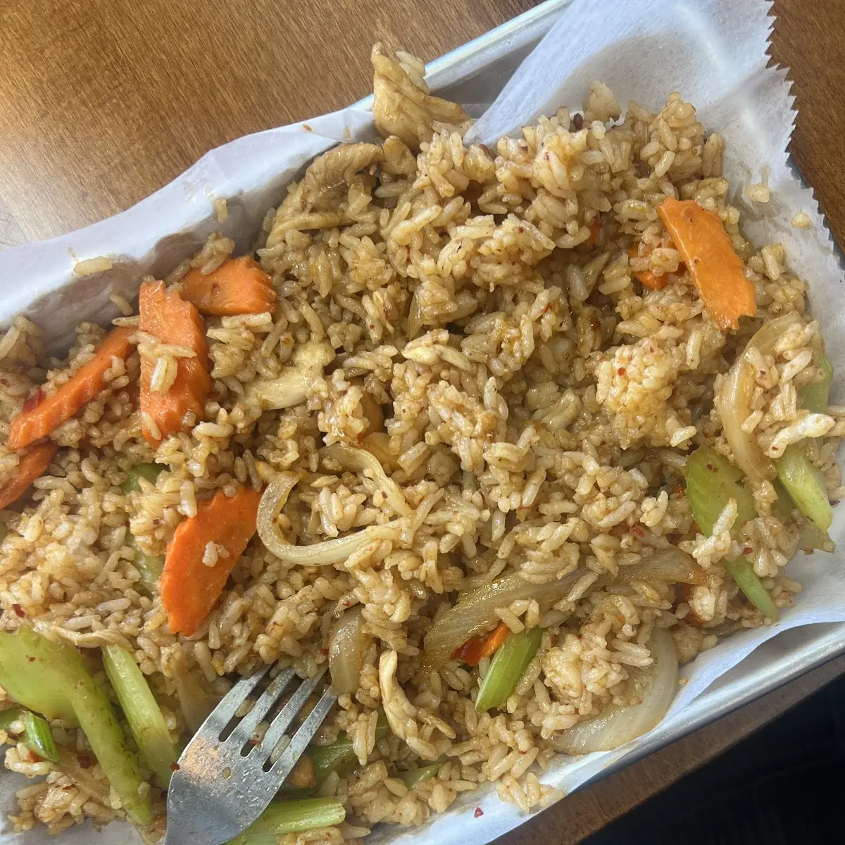 Fried Rice Chicken Tray
