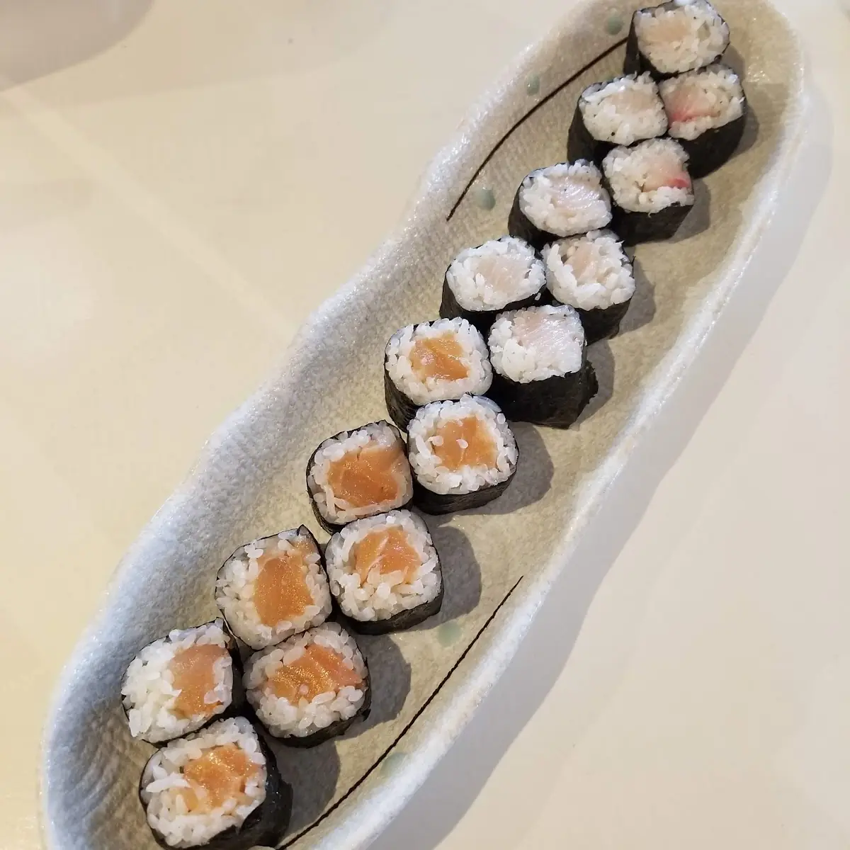 Salmon and Yellow Tail Maki