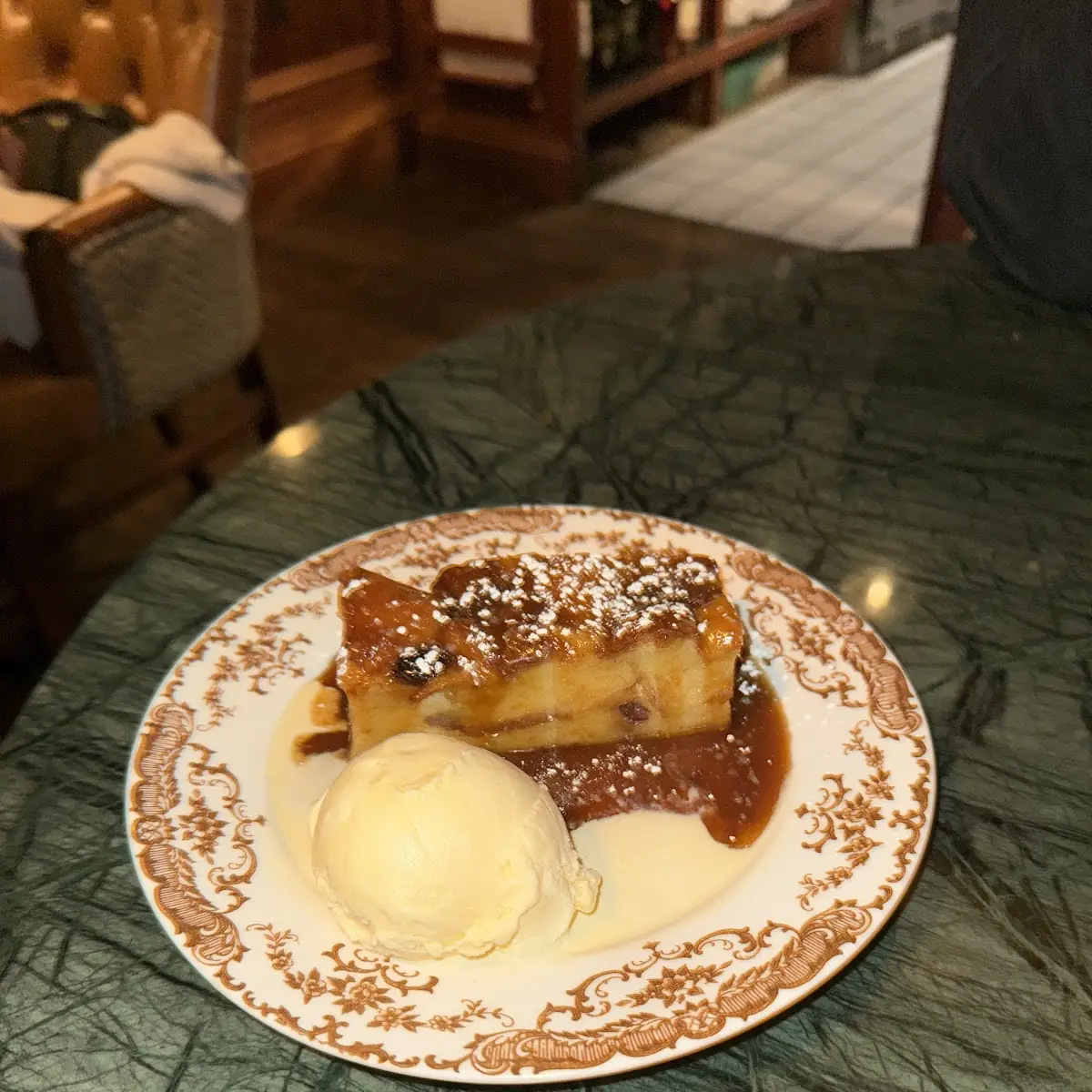 Warm Irish Bread Pudding
