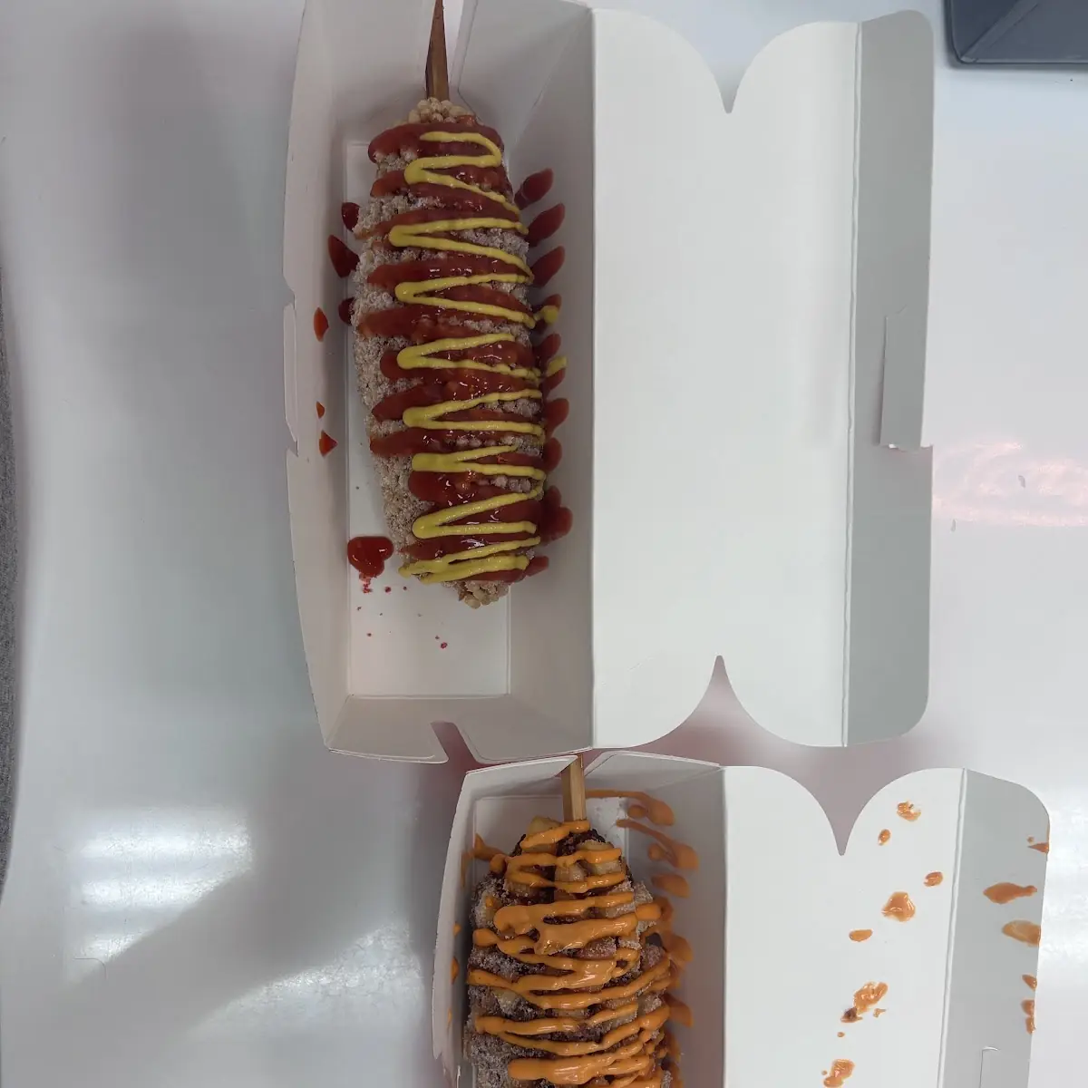 Korean Corn Dog with Sauce