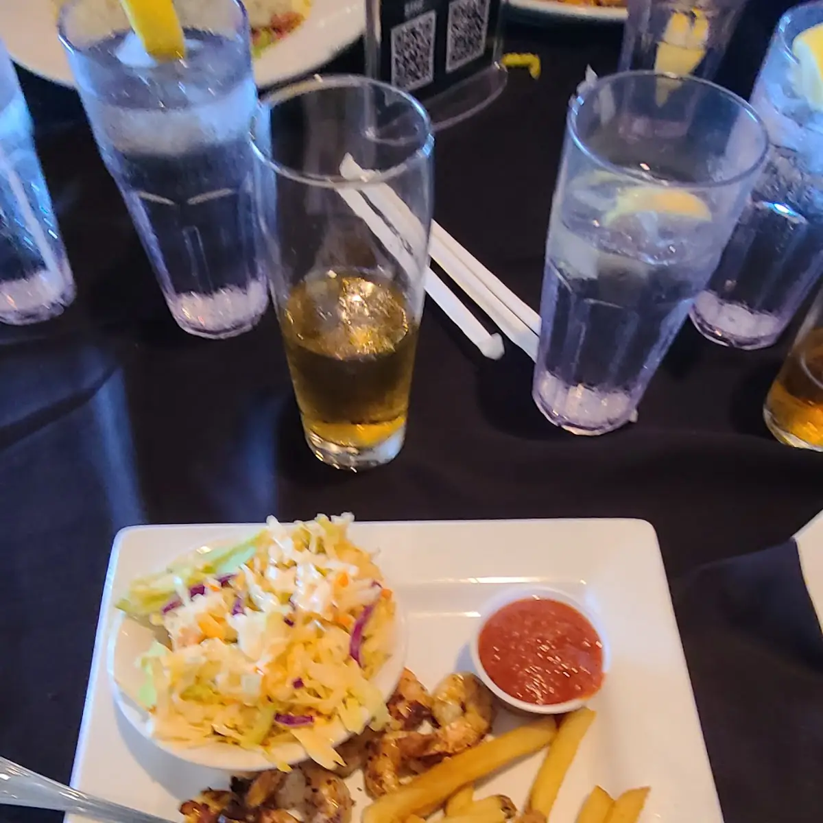 Grilled Shrimp with Lobster Sauce