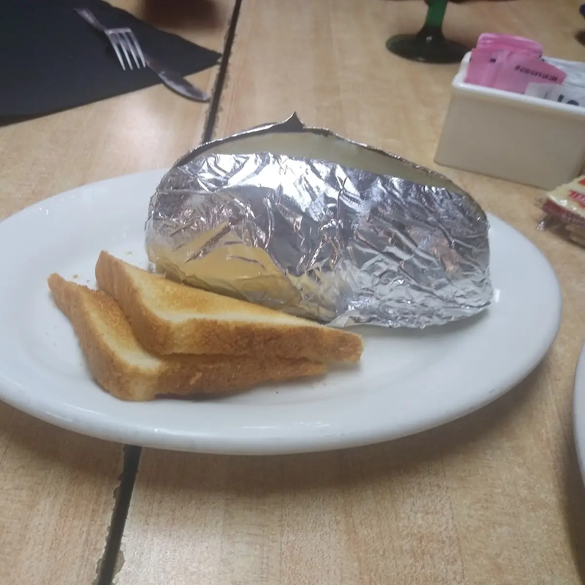 Baked Potato and Toast