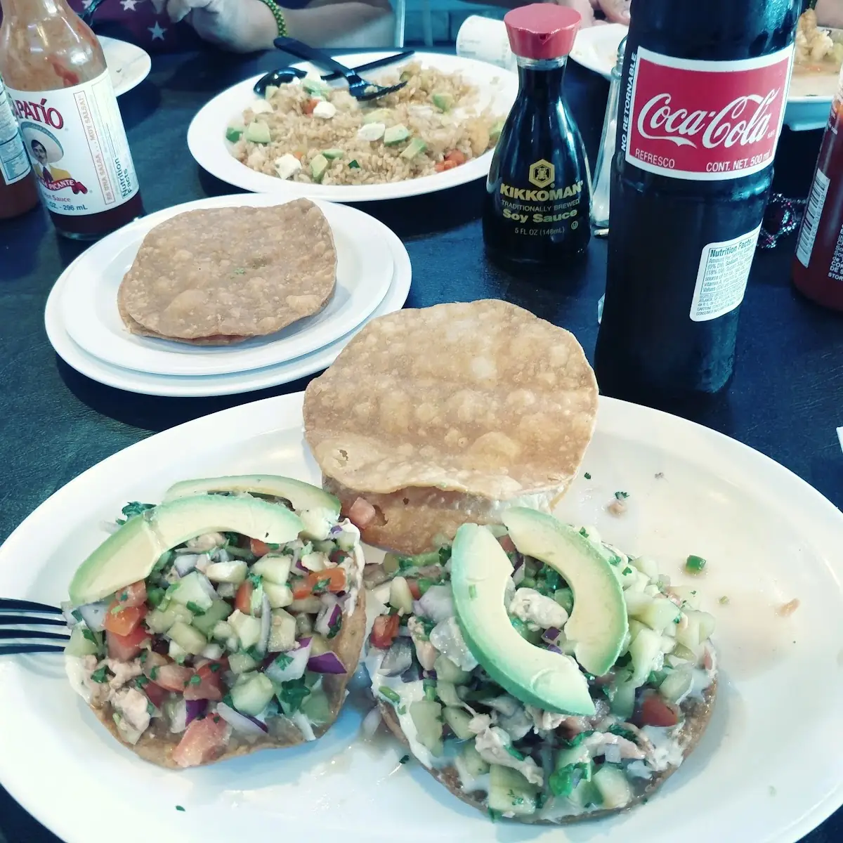 Tostada de Ceviche Shrimp Ceviche Tostada
