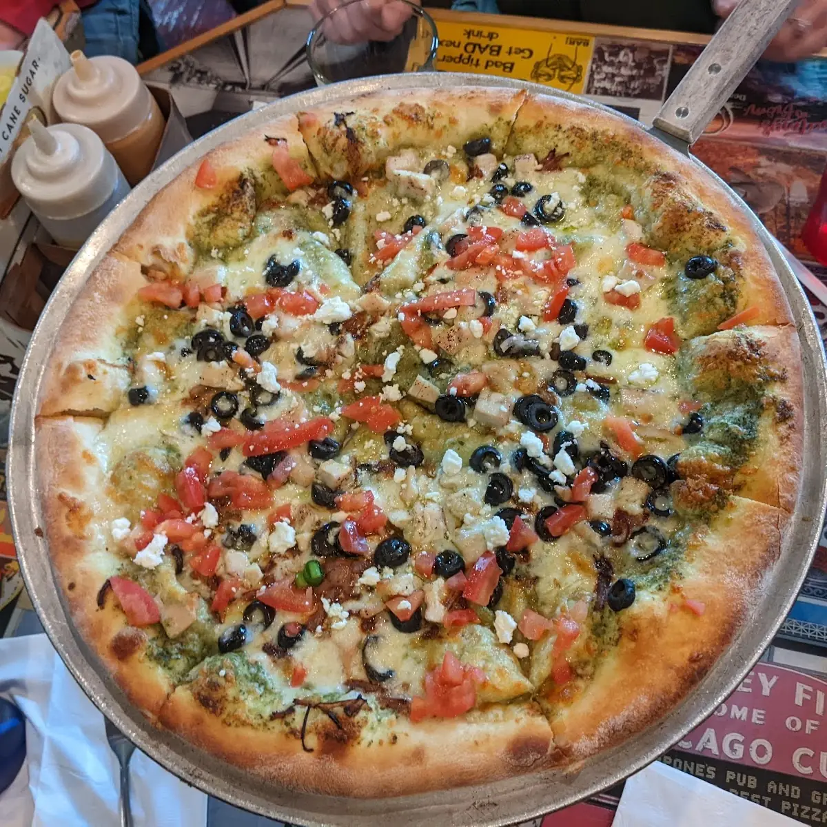 Pesto Chicken Pizza