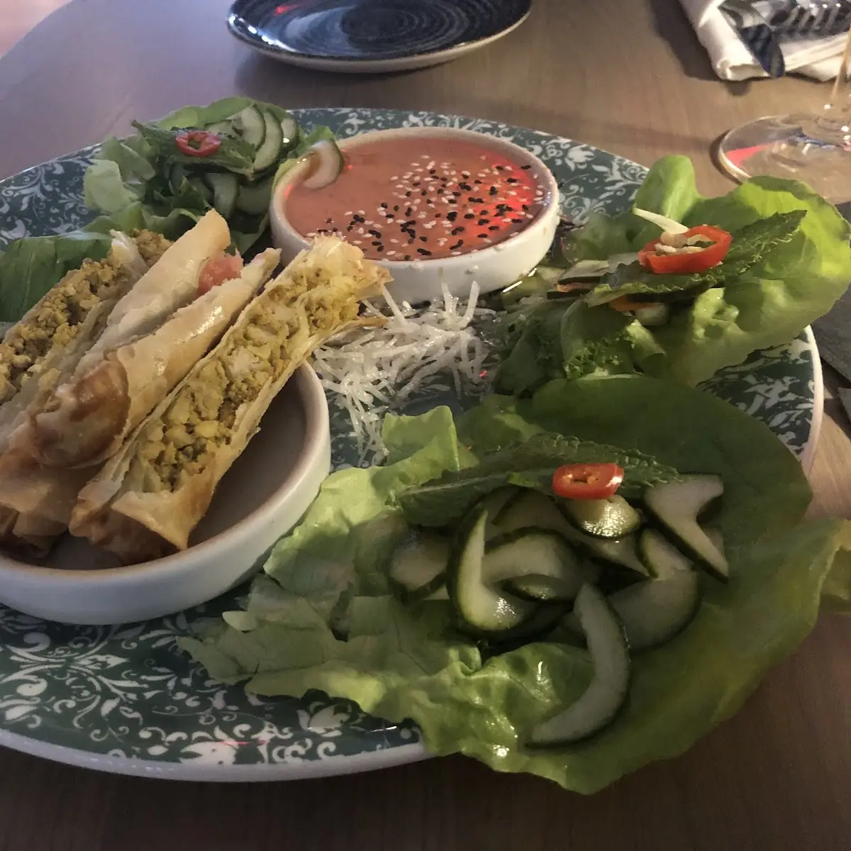 Vietnamese Chicken Spring Rolls