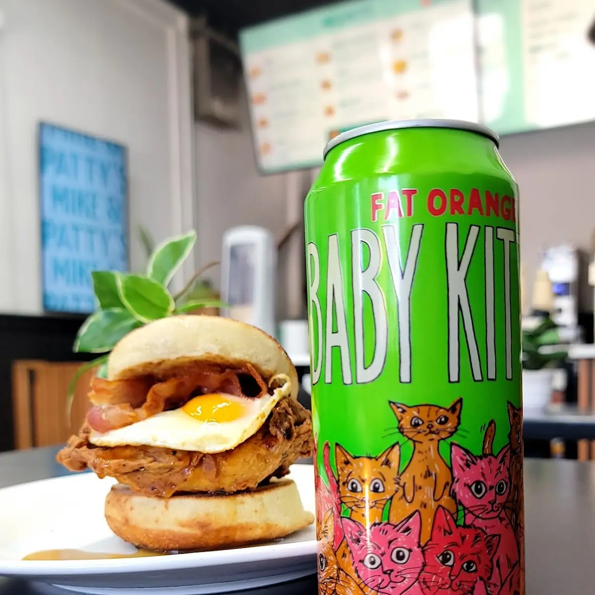 Chicken Sandwich and Booze