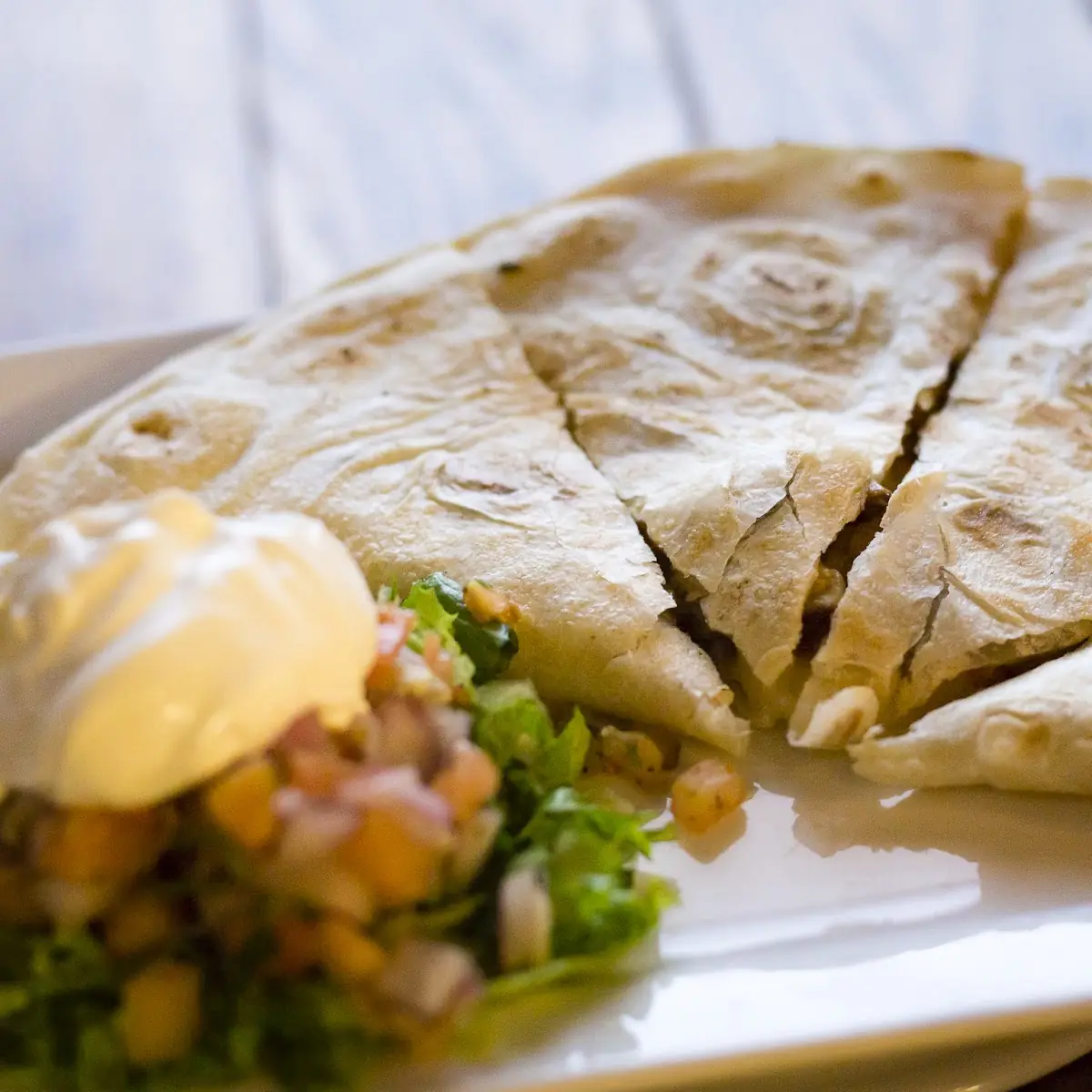 Fajita Quesadilla & Soup