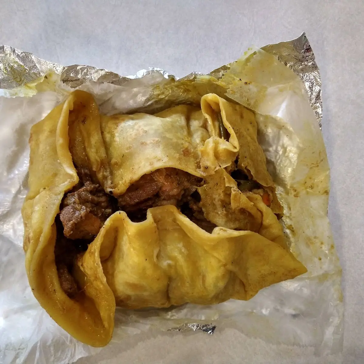 Stew Chicken Roti