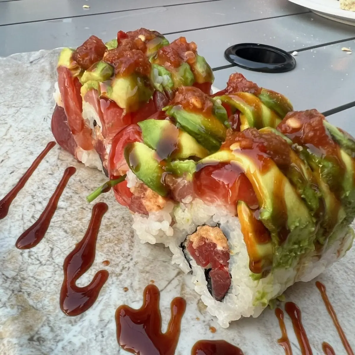 Avocado and Spicy Tuna Roll