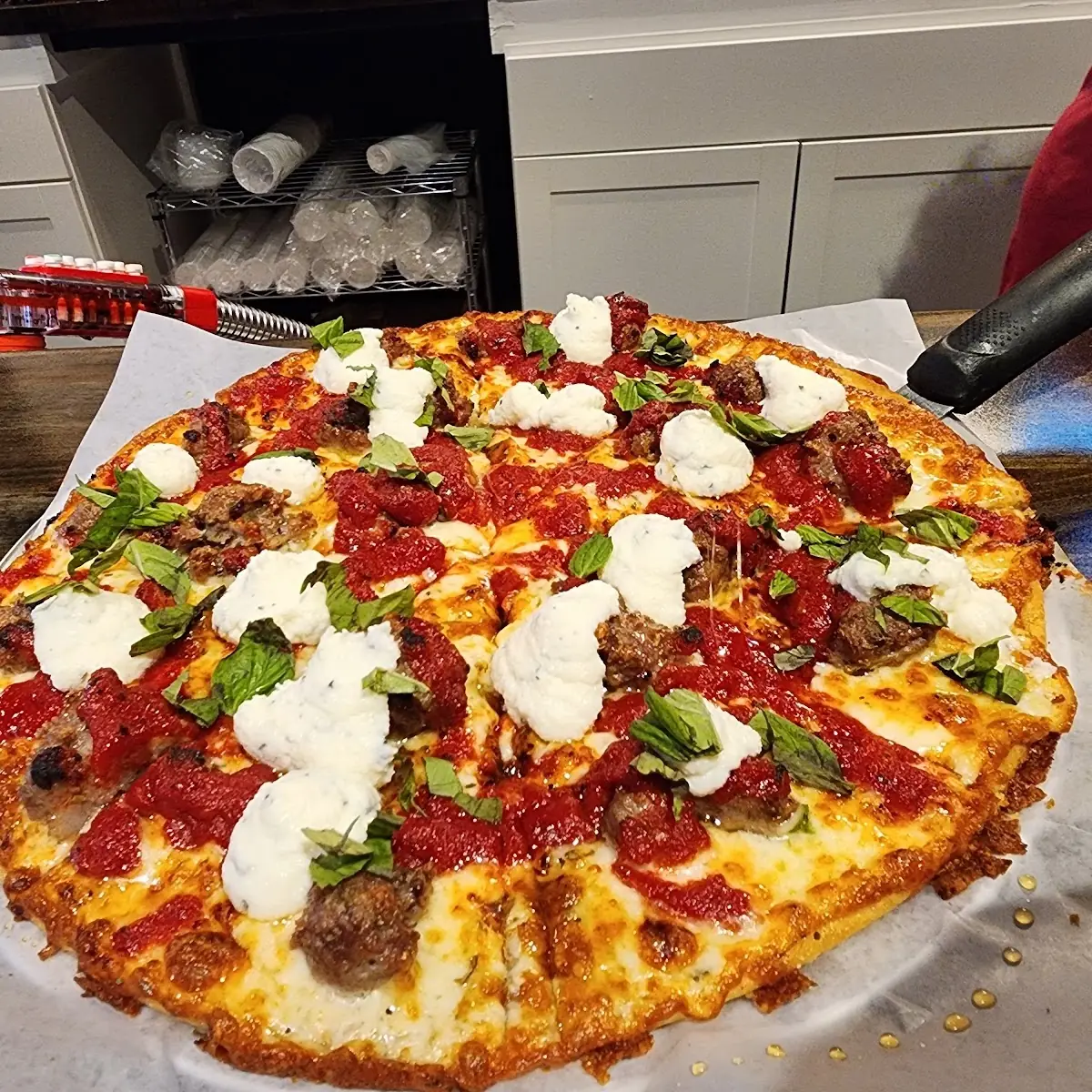 Honest Abe Froman Sausage Pizza