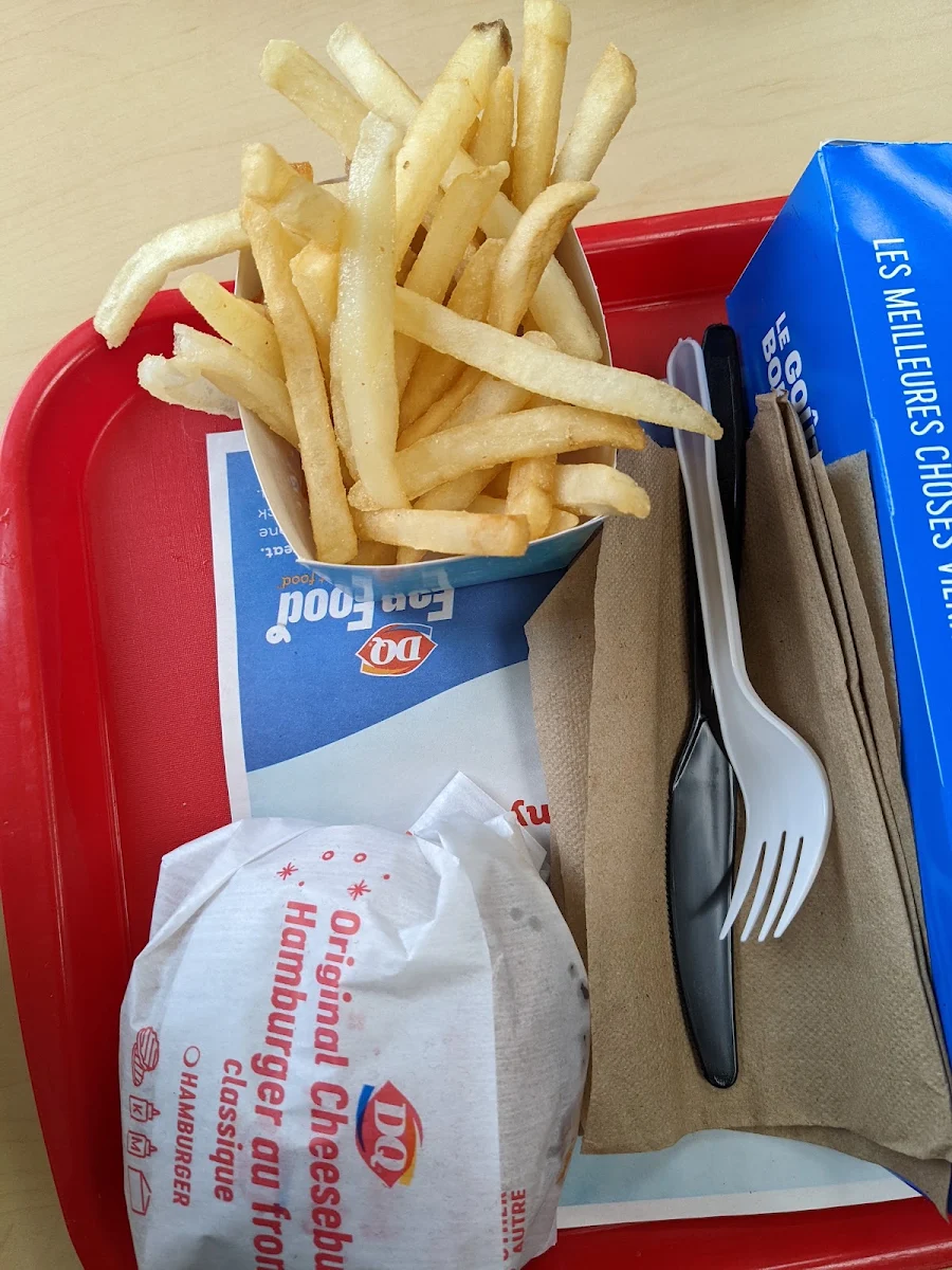 Hamburger and Fries, Dairy Queen Grill & Chill