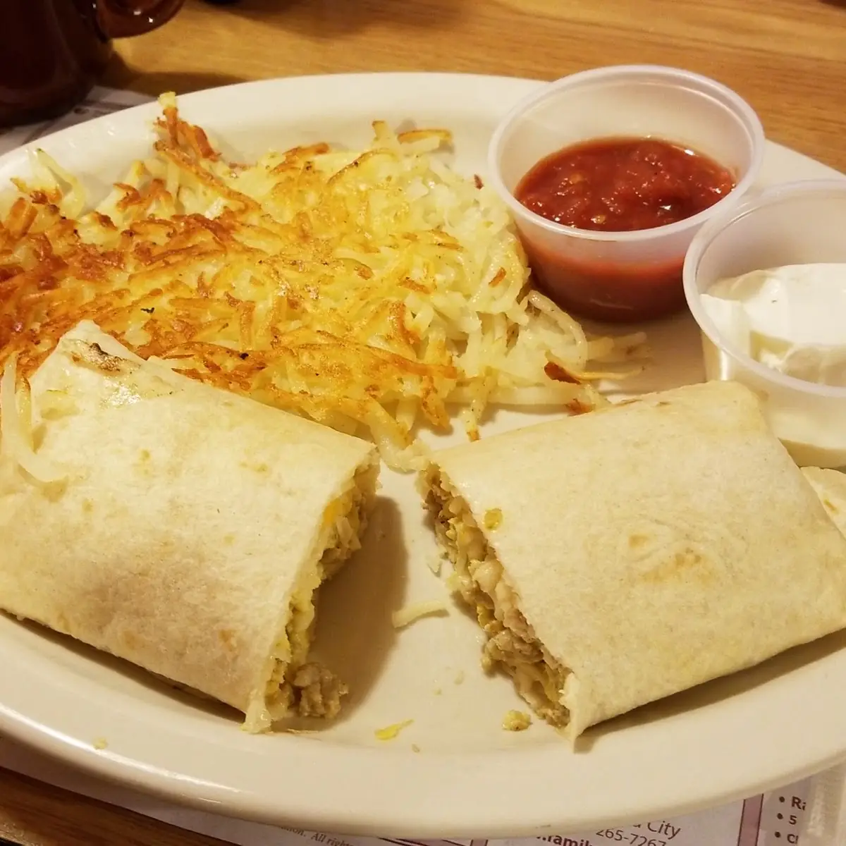 Sausage Egg and Cheese Burrito